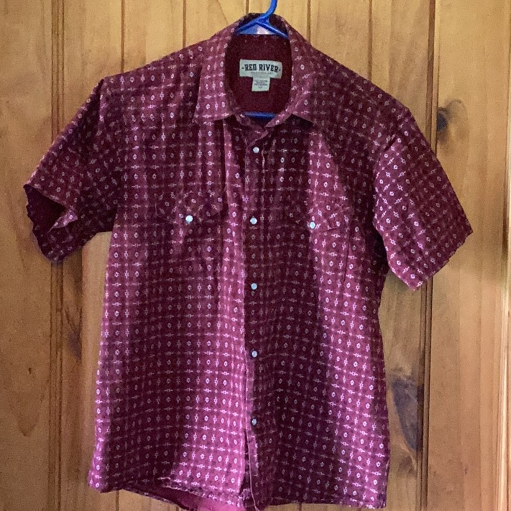 Boys Red River Pearl Snap